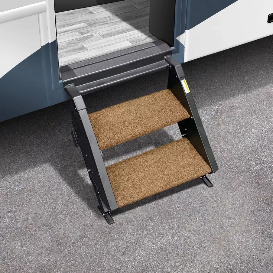 Prest-O-Fit Trailhead Step Rug 17.5" Wide 2 Pack for MORryde StepAbove 2 Step, Buckskin Brown• 2-0501