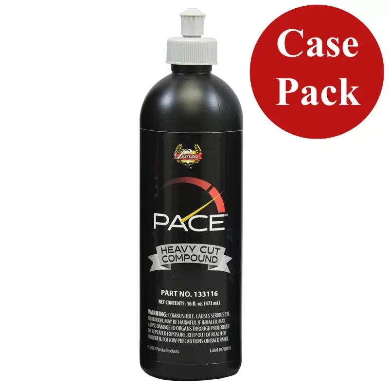Presta PACE Heavy Cut Compound – 16oz – *Case of 6*
