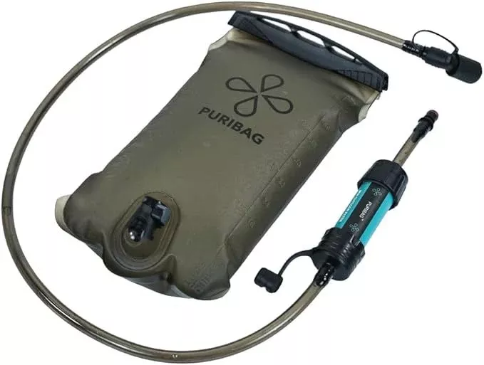 Puribag Adventure Bladder: 2 Liter Hydration Bladder with Filter