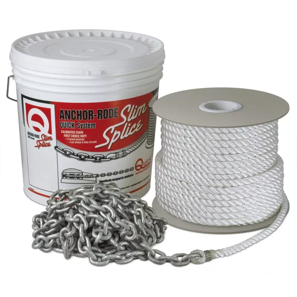 Quick Anchor Rode 25 – 8mm Chain – 300 – 9/16 Rope