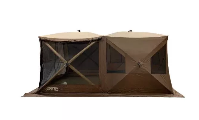 Quick-Set Cabin 4-Sided Screen Shelter – Brown/Tan• 14628