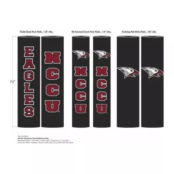 Rae Crowther 6’ Goal Post Pads w/ Lettering GPP18