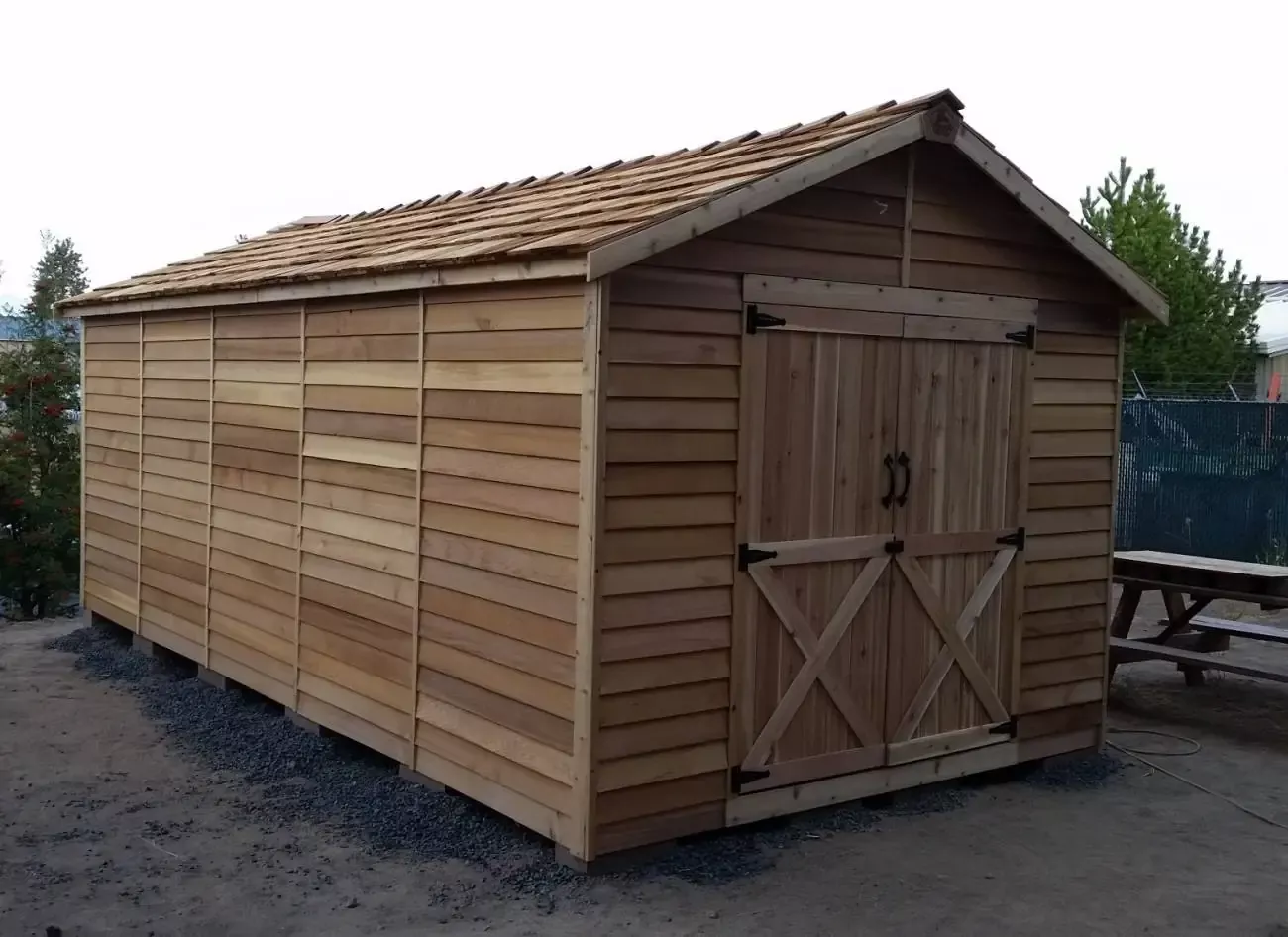 Rancher Wood Storage Shed - 10ft x 20ft