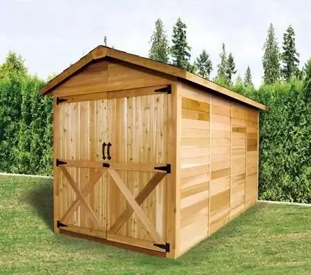 Rancher Wood Storage Shed - 6ft x 12ft