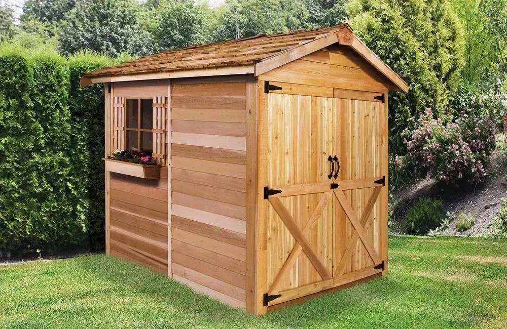 Rancher Wood Storage Shed - 6ft x 6ft