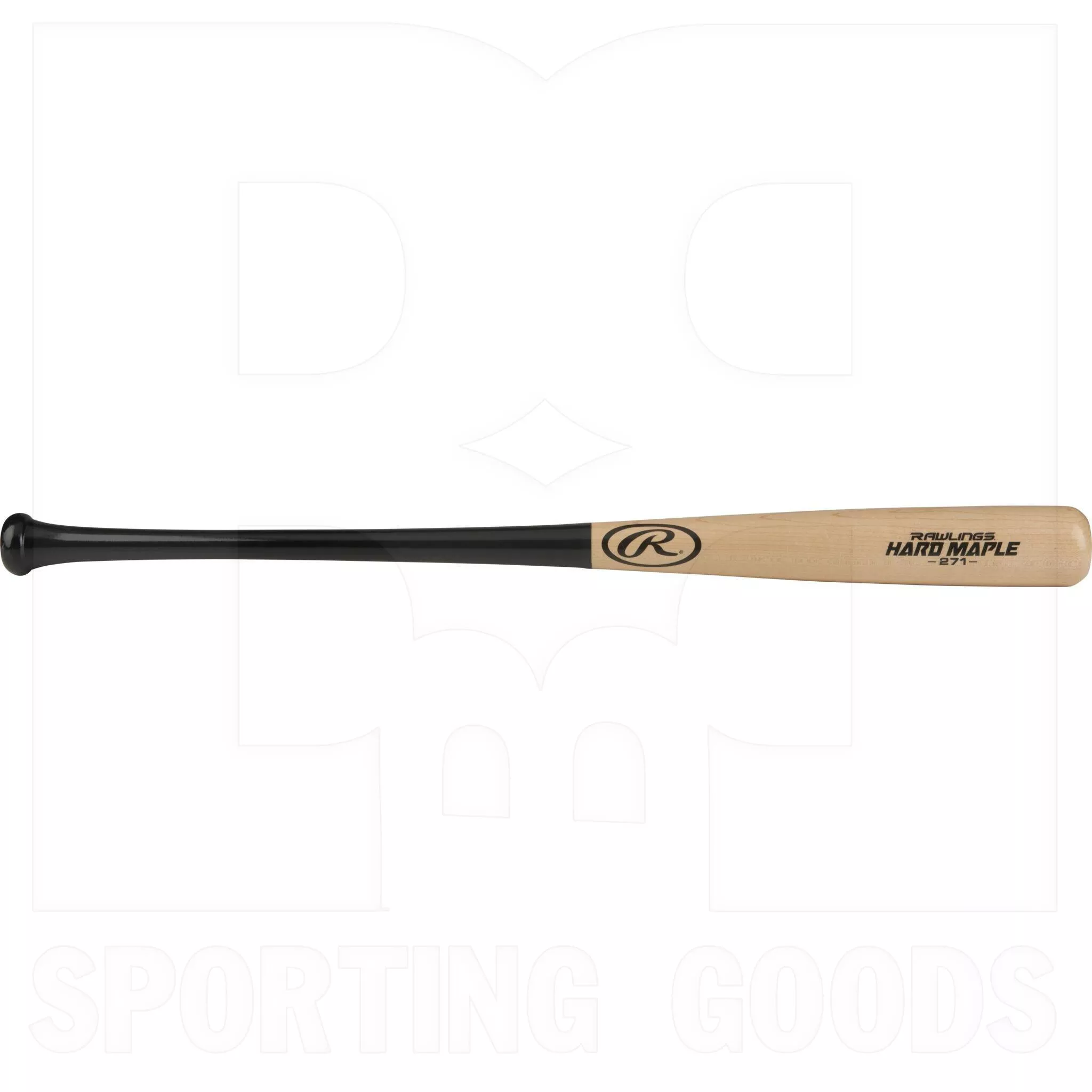 Rawlings Adirondack Hard Maple Wood Baseball Bat Black/Natural