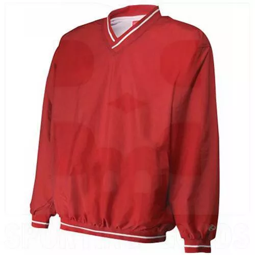 Rawlings Long Sleeve V-Neck Pullover Windbreaker Jacket Water Repellent