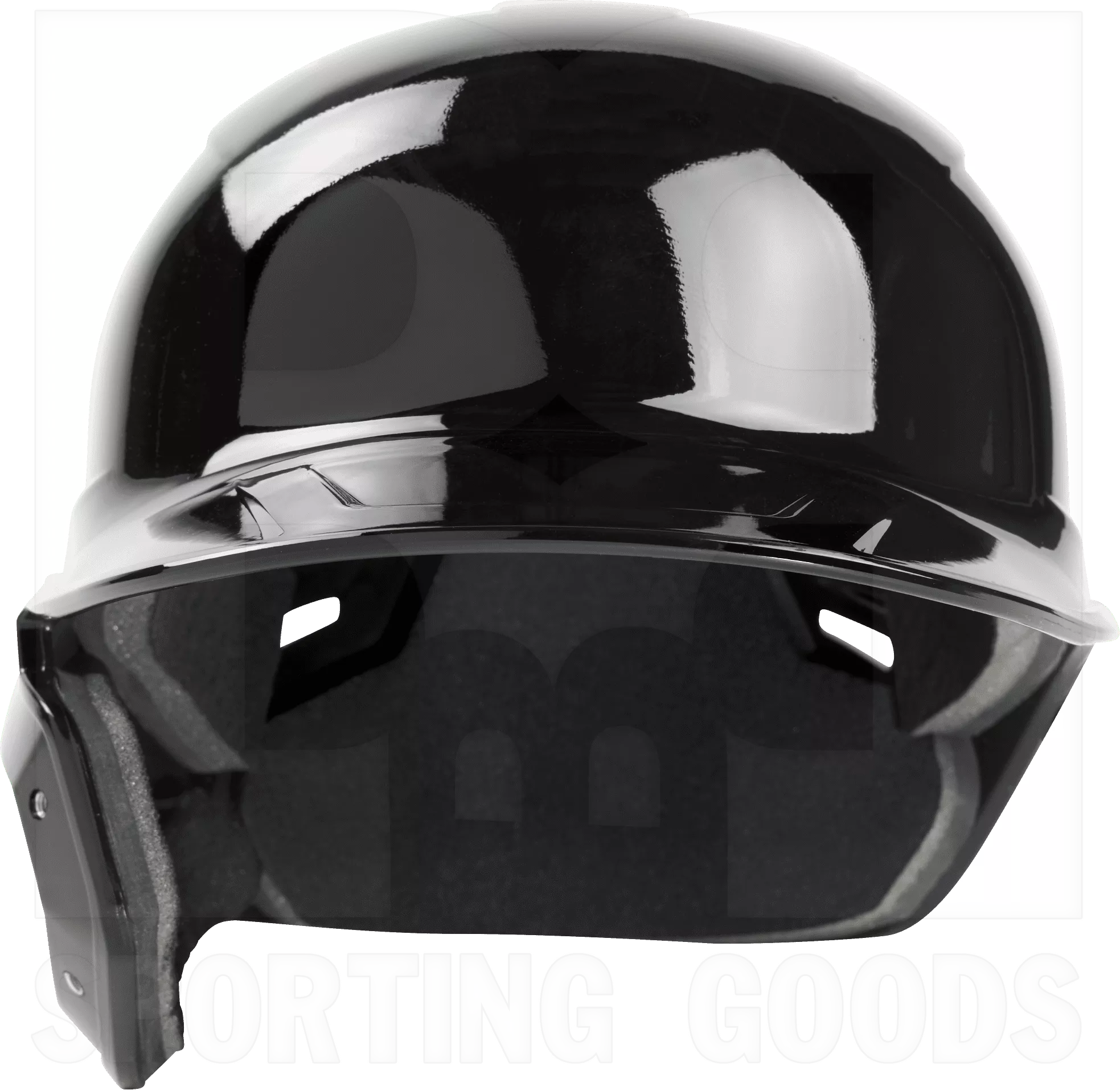 Rawlings Mach Single-Ear Baseball/Softball Batting Helmet Left Handed Batter Black