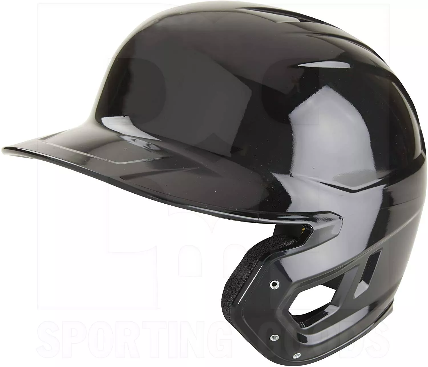 Rawlings Mach Single-Ear Baseball/Softball Batting Helmet Right Handed Batter Adult Black