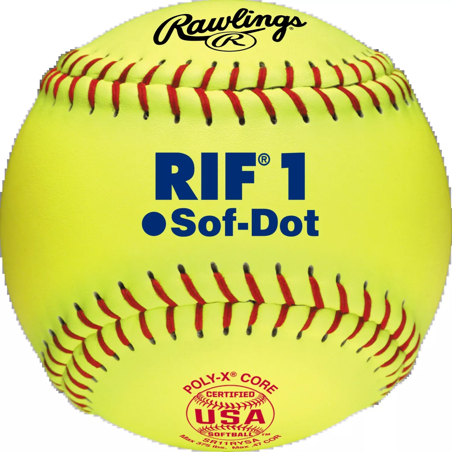 Rawlings One Dozen 11" Official USA RIF 1 Softballs