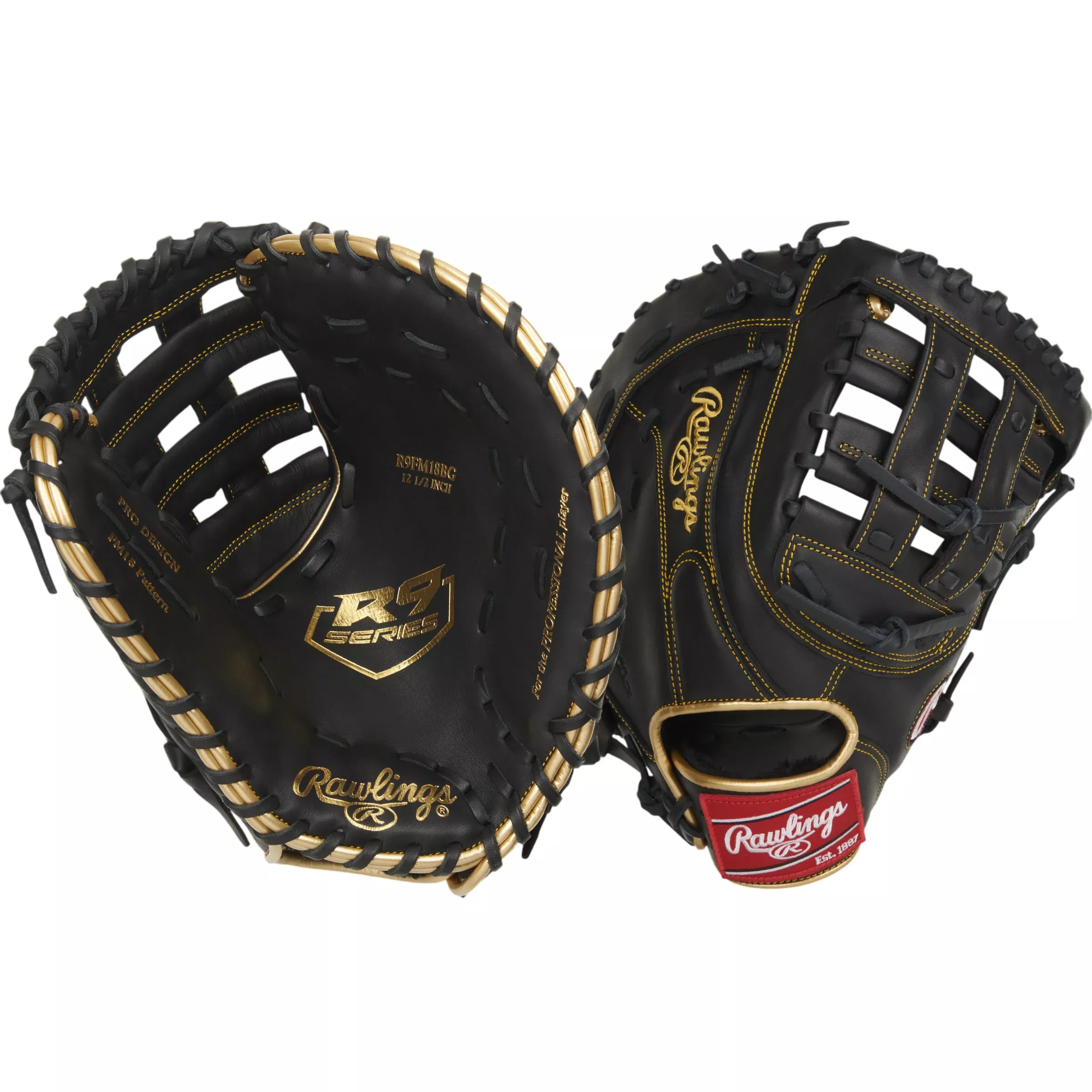 Rawlings R9 12.5″ Baseball First Base Baseball Mitt