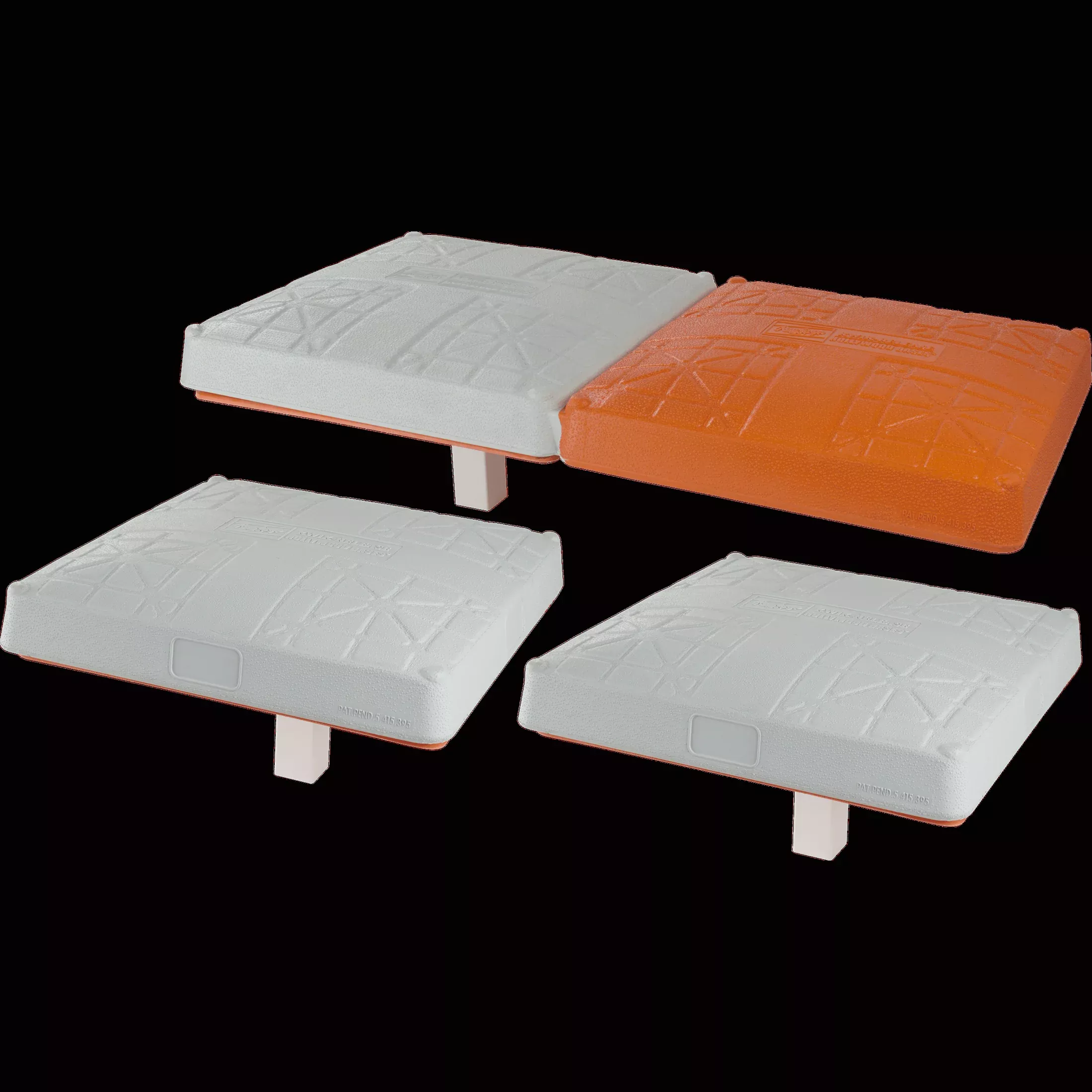 Rawlings Varsity Hollywood Impact Kwik Release Double First Base Set and 2 Kwik Release Bases