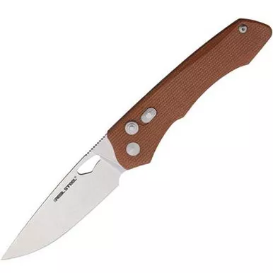 Real Steel Griffin Pro Button Lock Micarta Folding Knife