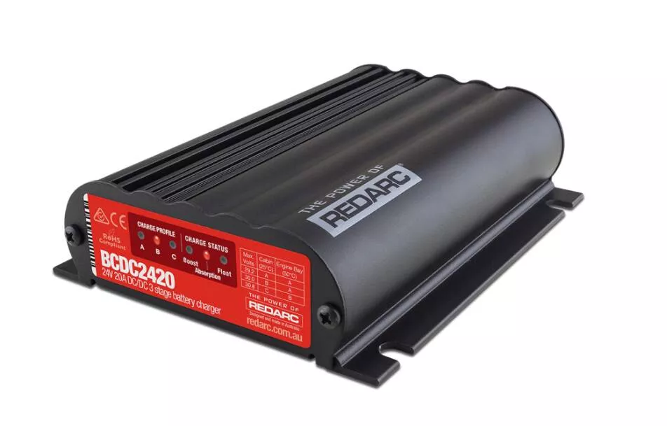 Redarc 24V 20A In-Vehicle DC Battery Charger• BCDC2420