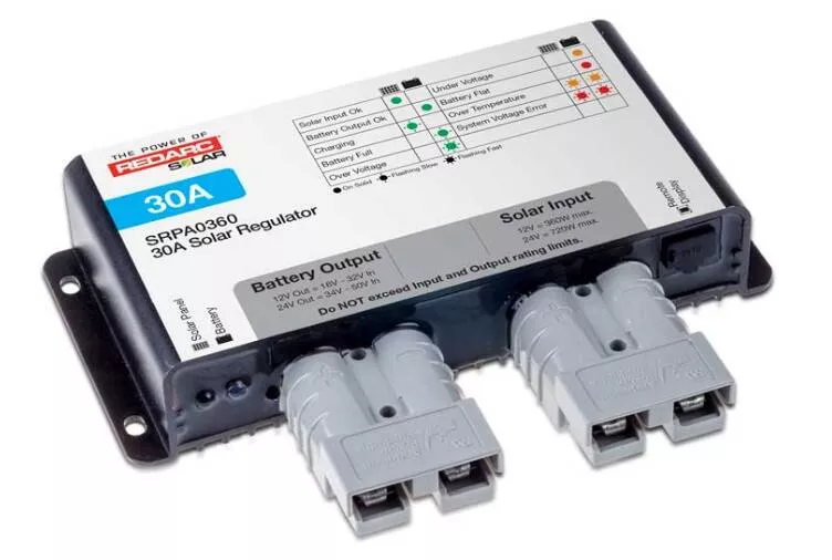 Redarc 30 Amp Solar Regulator - Anderson Connect• SRPA0360