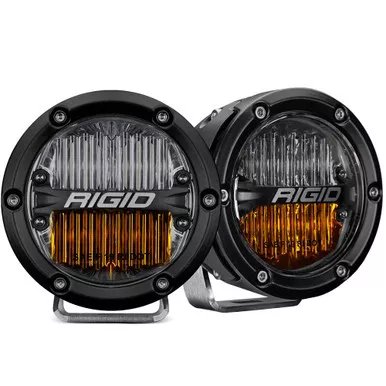 RIGID 360-Series 4 Inch SAE Fog Light Yellow White Set