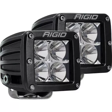 RIGID D-Series PRO Hybrid Flood LED Pair Black