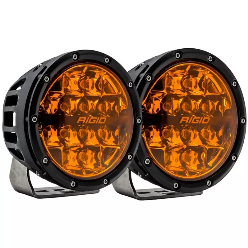 RIGID Industries 360 Series 6 Spot w/Amber Pro Lens – Pair