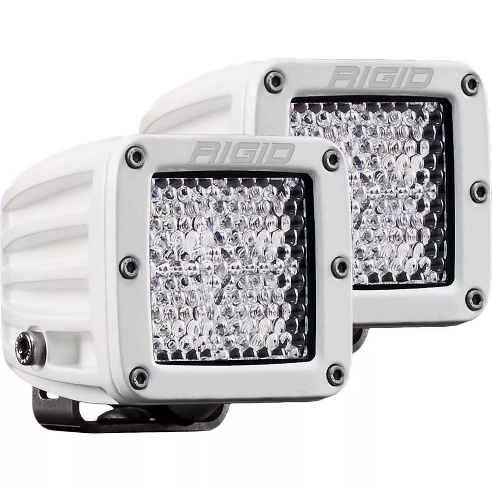 RIGID Industries D-Series PRO Hybrid-Diffused LED – Pair – White [602513]