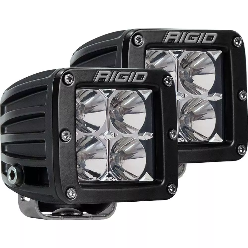 RIGID Industries D-Series PRO Hybrid-Flood LED – Pair – Black [202113]