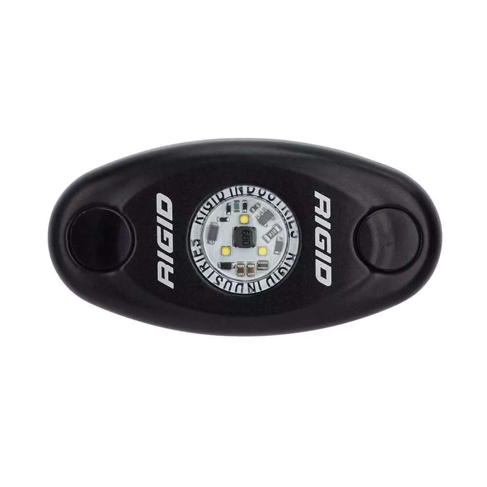 RIGID Industries A-Series Black High Power LED Light Single – Amber [480333]