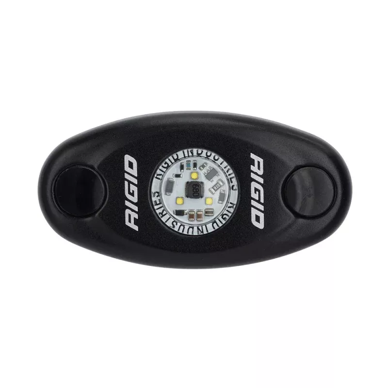 RIGID Industries A-Series Black High Power LED Light Single – Cool White