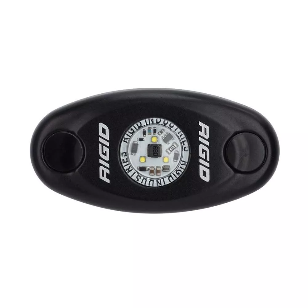 RIGID Industries A-Series Black High Power LED Light Single – Red [480103]