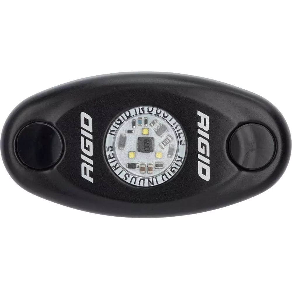 RIGID Industries A-Series Black Low Power LED Light – Single – Red [480043]