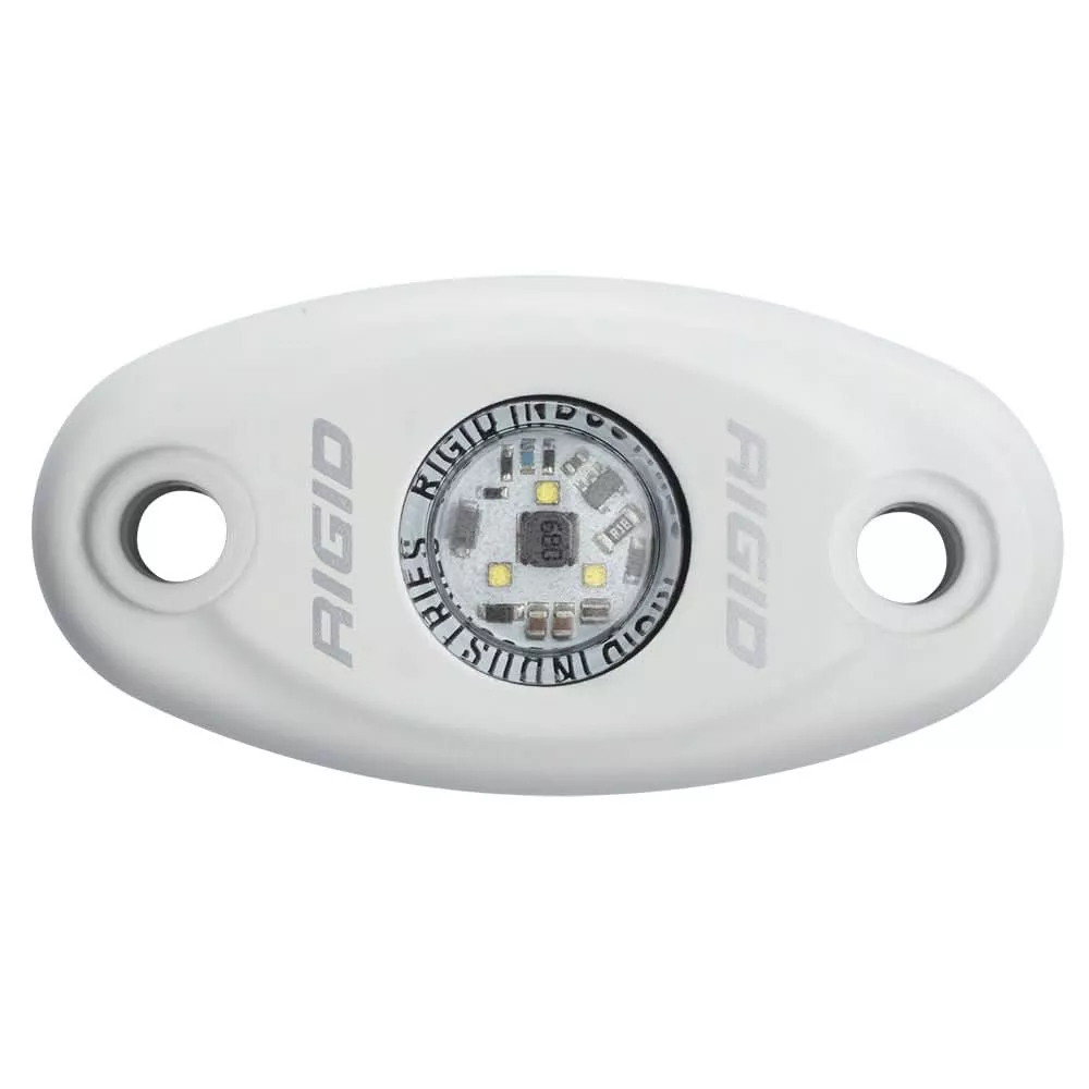 RIGID Industries A-Series White Low Power LED Light – Single – White [480153]