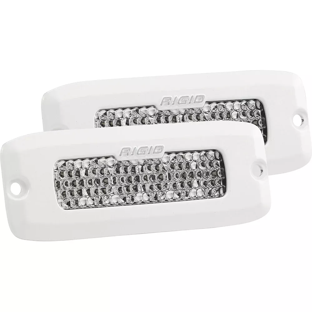 RIGID Industries SR-Q Series PRO Specter-Diffused LED – Flush Mount – Pair – White | 975513