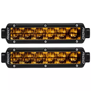 RIGID SR-Series 6 Inch SAE Fog Light Black Yellow