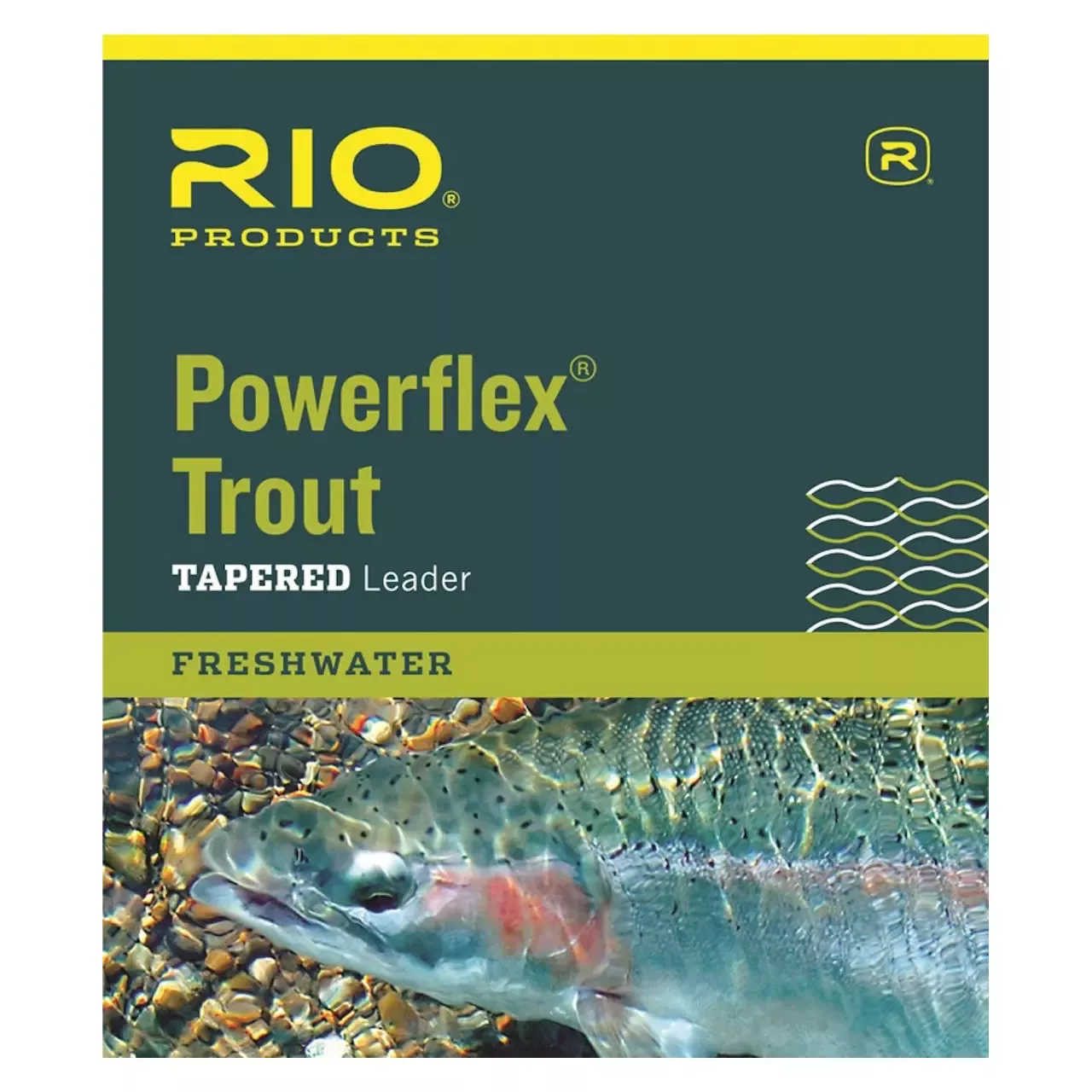 RIO Freshwater Powerflex Trout Tapered Leader 3 Pack