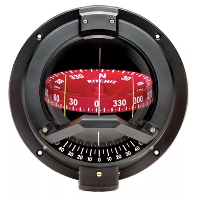 Ritchie BN-202 Navigator Black Bulkhead Mount Compass