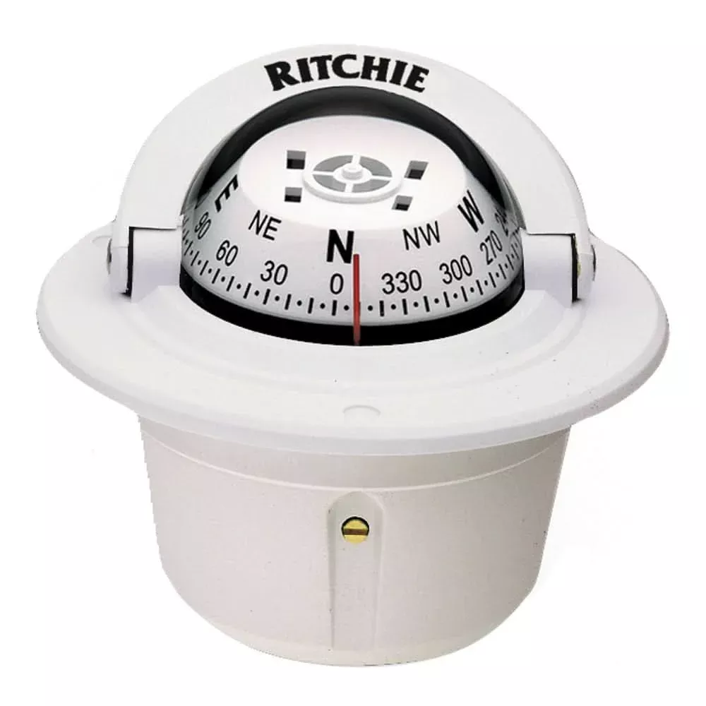 Ritchie F-50W Explorer Compass - Flush Mount - White [F-50W]