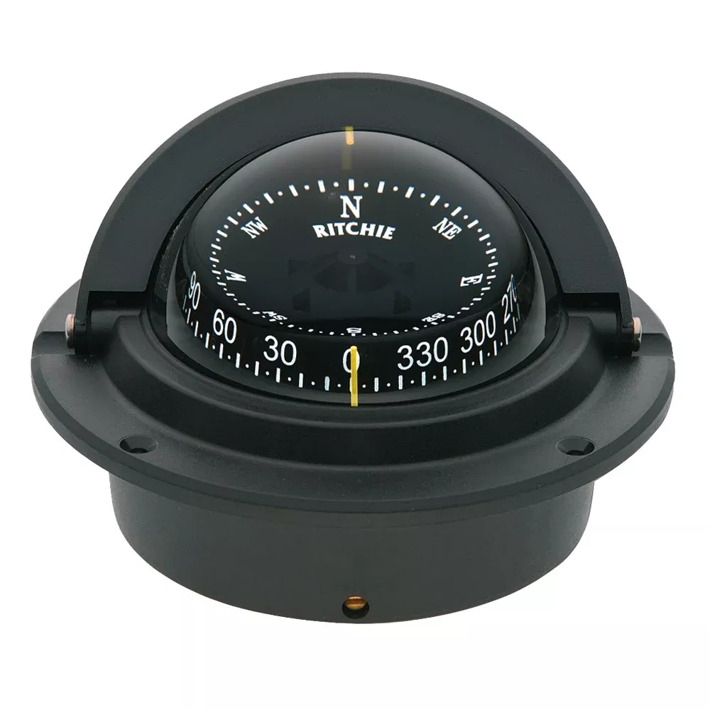 Ritchie F-83 Voyager Compass - Flush Mount - Black - F-83
