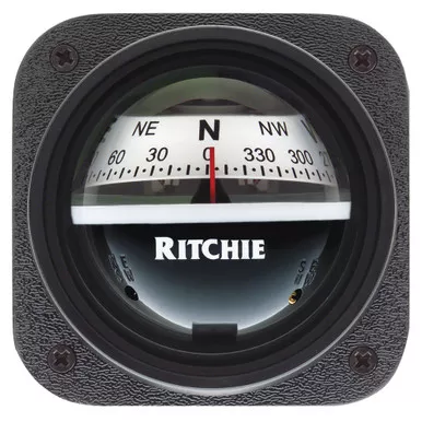 Ritchie V-527 Kayak White Dial Bulkhead Mount Compass