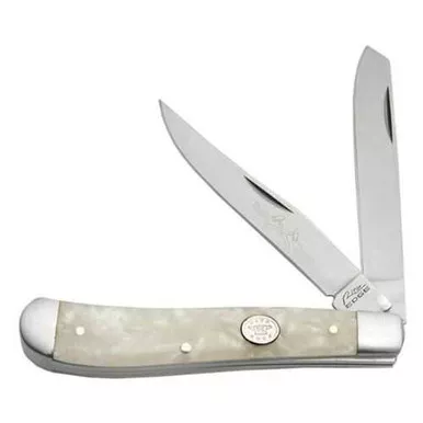 Rite Edge White Pearl Trapper Folding Knife