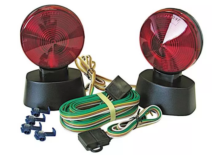 Roadmaster Magnetic Tow Lights with 4-Wire Flat Plugs & Harness• 2120