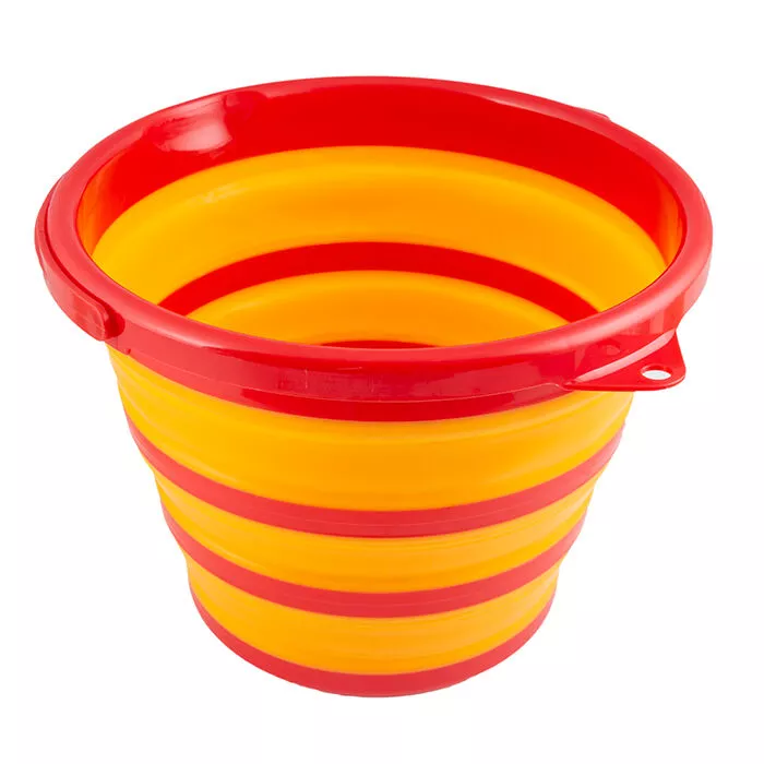 Robert Irvine 10-Quart Collapsible Bucket, Orange