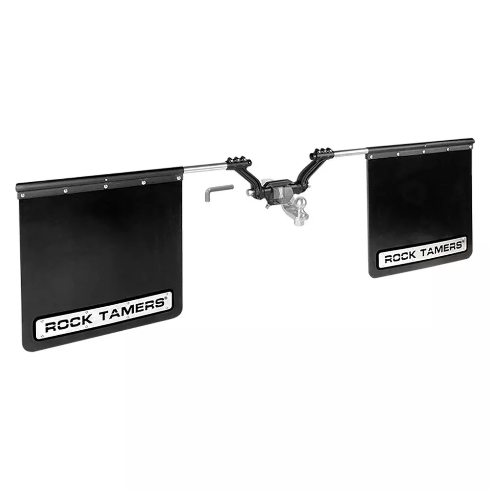 ROCK TAMERS 2.5 Hub Mudflap System – Matte Black/Stainless