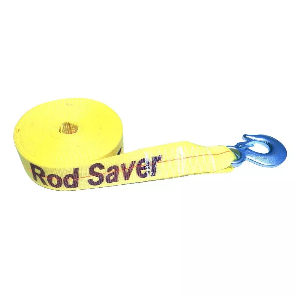 Rod Saver Heavy-Duty Winch Strap Replacement – Yellow – 2″ x 30 [WSY30]