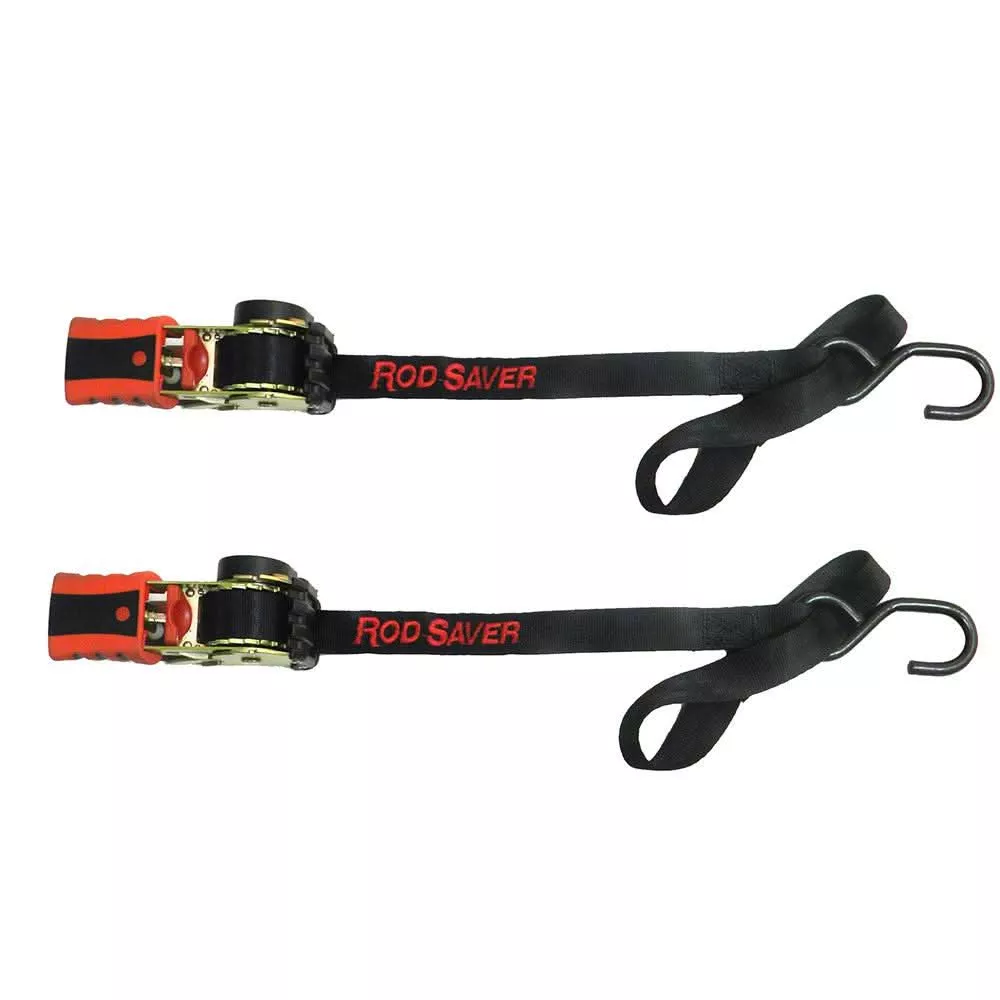 Rod Saver Mini Retractable Tie Down w/Soft Hook – 50″ – Pair | RT50SH