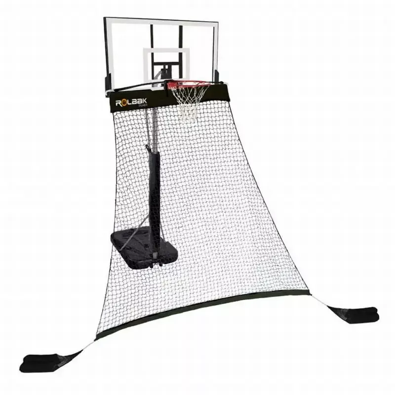 Rolbak Basketball Return Net - Silver