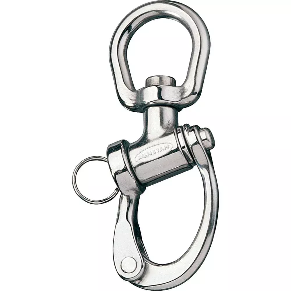 Ronstan Trunnion Snap Shackle – Large Swivel Bail – 122mm (4-3/4″) Length