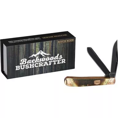 Rough Rider Backwoods Bushcraft Trapper Folding Knife