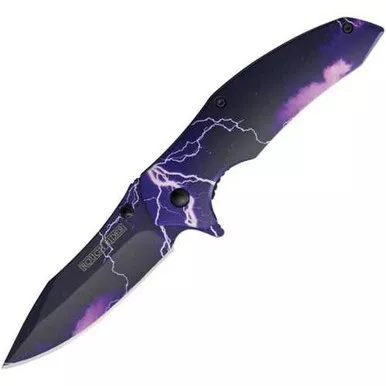 Rough Rider Galaxy Folding Knife with Black Aluminum Handle