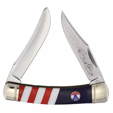 Rough Rider Large Moose 250 USA Anniversary Pearl Knife
