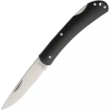 Rough Rider Lockback Black Aluminum Handle Folding Knife