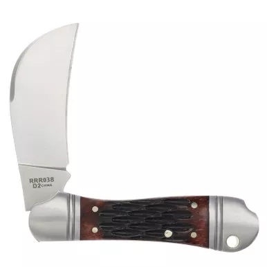 Rough Rider Reserve Hawkbill D2 Red Jigged Bone Knife