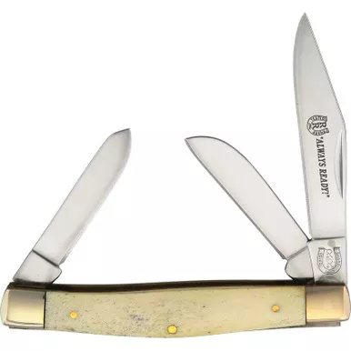 Rough Rider Stockman White Bone Pocket Knife